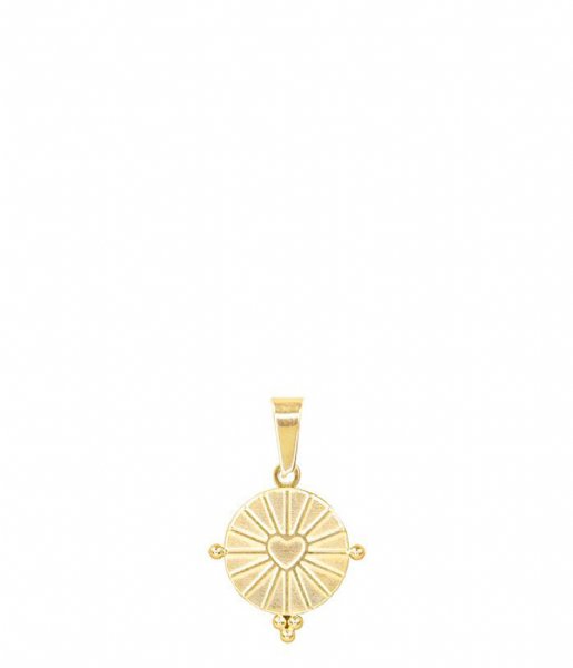 My Jewellery  Custom Charm Round Heart gold colored (1200)