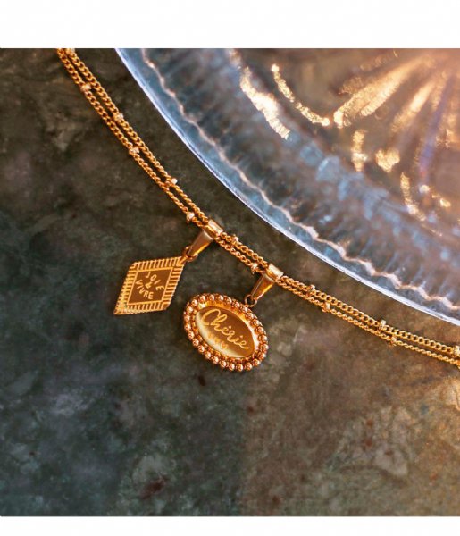 My Jewellery  Custom Charm Joie De Vivre gold (1200)