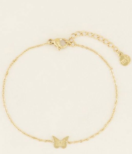 My Jewellery  Armband vlinder Goudkleurig (1200)