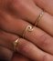 My Jewellery  Ring met golfje- One size goudkleurig (1200)