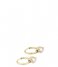 My Jewellery  Hartjes oorbellen met kleine parels goudkleurig (1200)