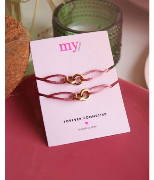 My Jewellery  Forever Connected Armband Roze gold colored (1200)