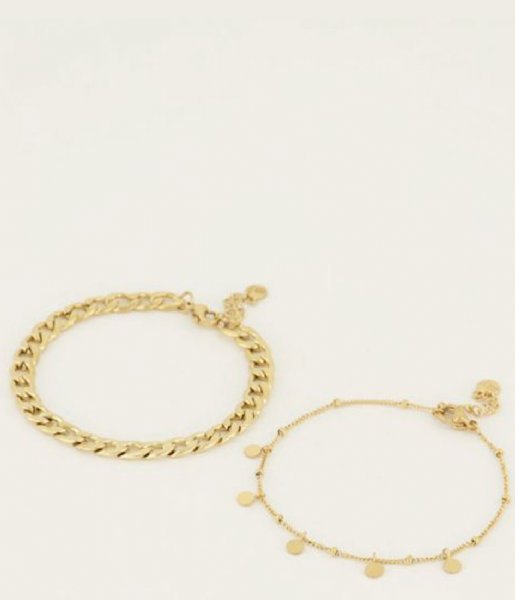 My Jewellery  Armbanden set Muntjes Gold colored (1200)