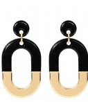 My Jewellery Oorbellen Bicolor Oval Earrings Zwart my jewellery kopen in de aanbieding