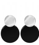 My Jewellery Oorbellen Shell Earring Black Zilver my jewellery kopen in de aanbieding