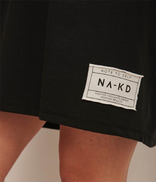 NA-KD  Patch Detail T-Shirt Dress Black (0002)
