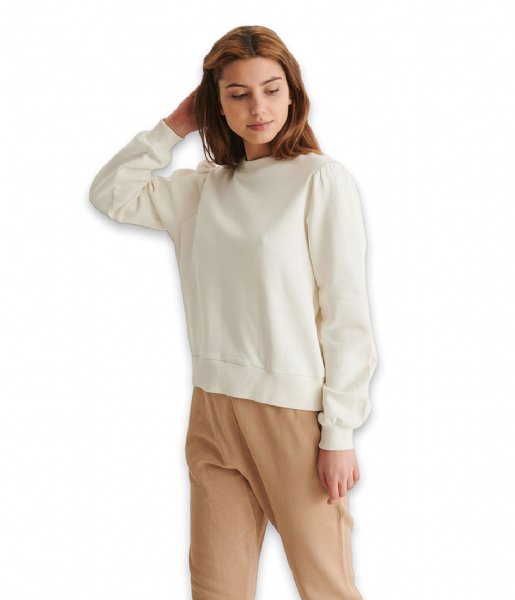 NA-KD  Puff Sleeve Sweater Off White