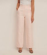 NA-KD Tweed Suit Pants Pink (0015)