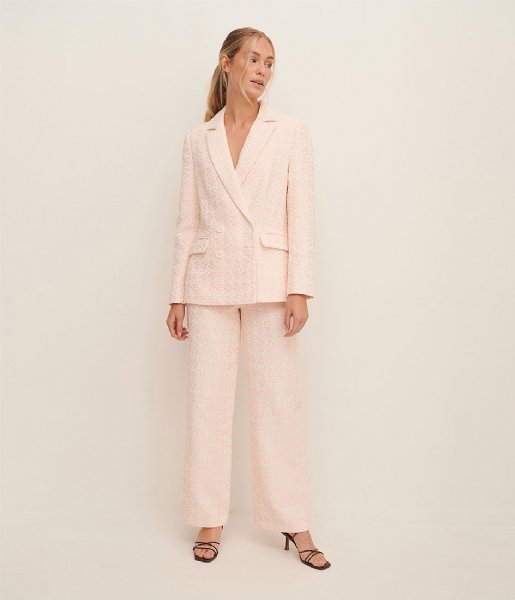 NA-KD  Tweed Suit Pants Pink (0015)