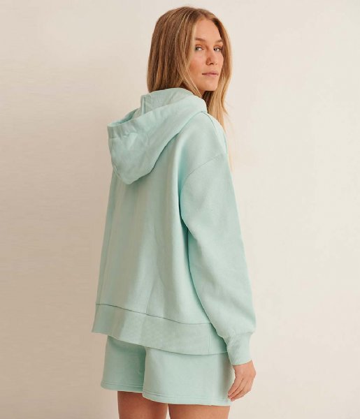 NA-KD  Organic Brushed Sweat Shorts Turquoise (0306)
