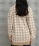 NA-KD  Houndstooth Long Cardigan Beige Combo