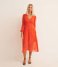NA-KD  Button Front Slit Dress Spicy Red (0535)