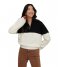 NA-KD  Colourblock Zip Sweater Black Combo
