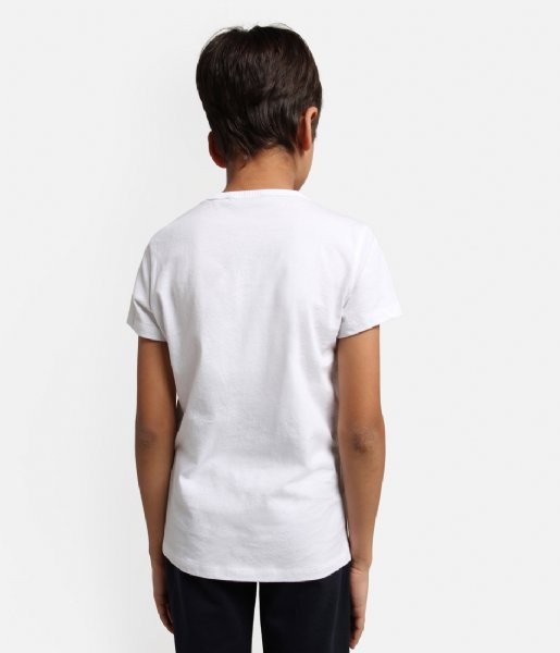 Napapijri  Kids S Box Short Sleeve 1 Bright White (2)