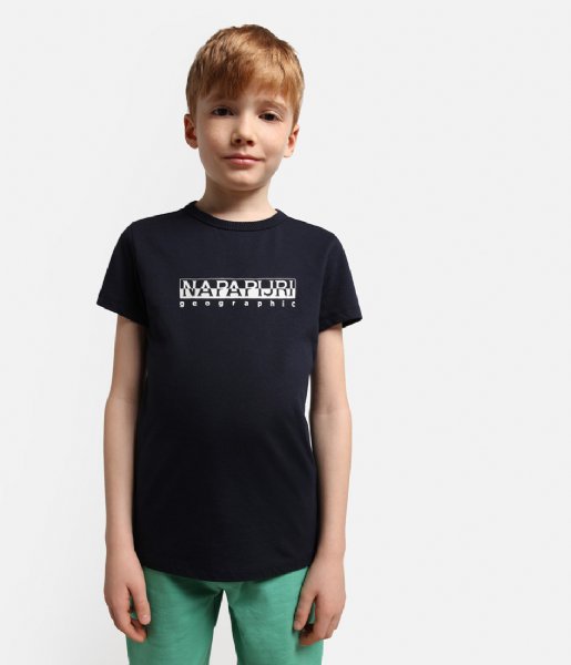 Napapijri  Kids S Box Short Sleeve 1 Blu Marine