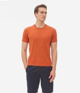 Nowadays Knit Silk T-Shirt Algarv Clay Orange