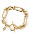 Orelia  Rectangular Link T-Bar Bracelet Gold plated