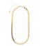 Orelia  Chunky Flat Snake Chain Necklace Gold plated