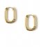 Orelia  Chunky Oval Hoop Earrings Gold plated