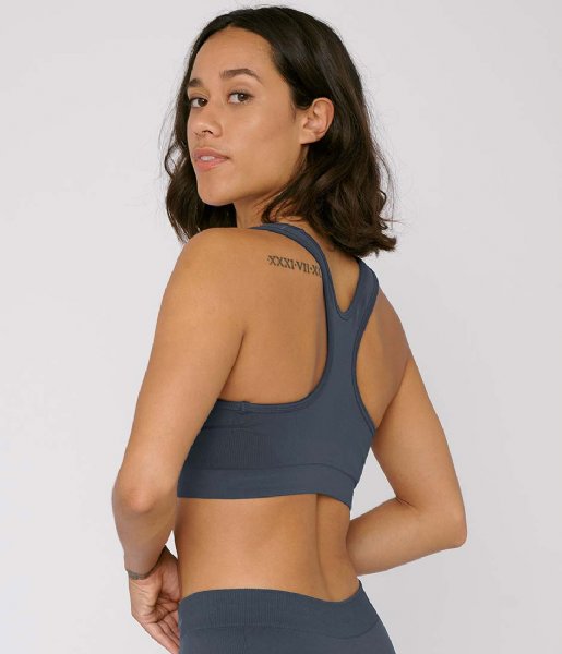 Organic Basics Top SilverTech Active Workout Bra sea blue Organic Basics Top SilverTech Active Workout Bra sea blue