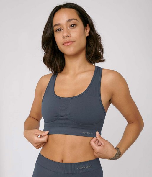 Organic Basics Top SilverTech Active Workout Bra sea blue Organic Basics Top SilverTech Active Workout Bra sea blue