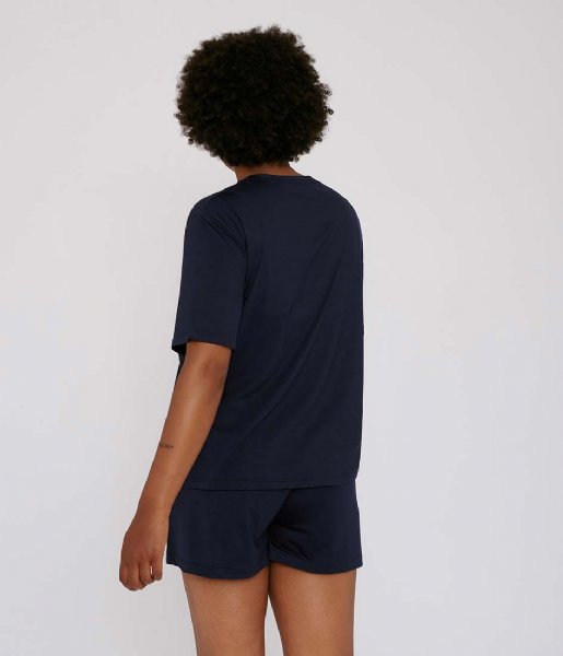 Organic Basics Nachtmode & Loungewear TENCEL Lite Shorts navy Organic Basics Nachtmode & Loungewear TENCEL Lite Shorts navy