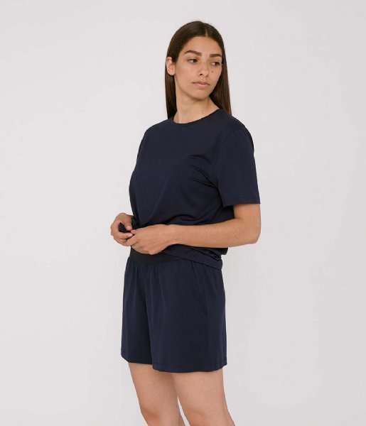 Organic Basics Nachtmode & Loungewear TENCEL Lite Shorts navy Organic Basics Nachtmode & Loungewear TENCEL Lite Shorts navy