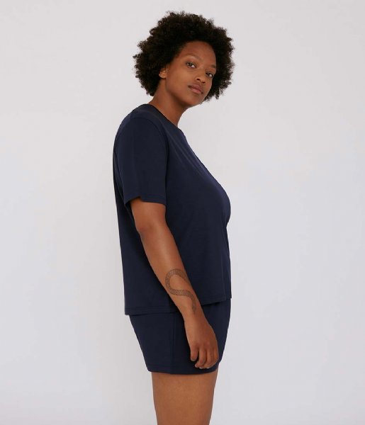 Organic Basics Nachtmode & Loungewear TENCEL Lite Shorts navy Organic Basics Nachtmode & Loungewear TENCEL Lite Shorts navy