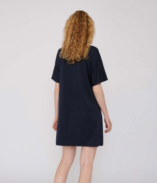 Organic Basics Jurk TENCEL Lite T-Shirt Dress navy Organic Basics Jurk TENCEL Lite T-Shirt Dress navy