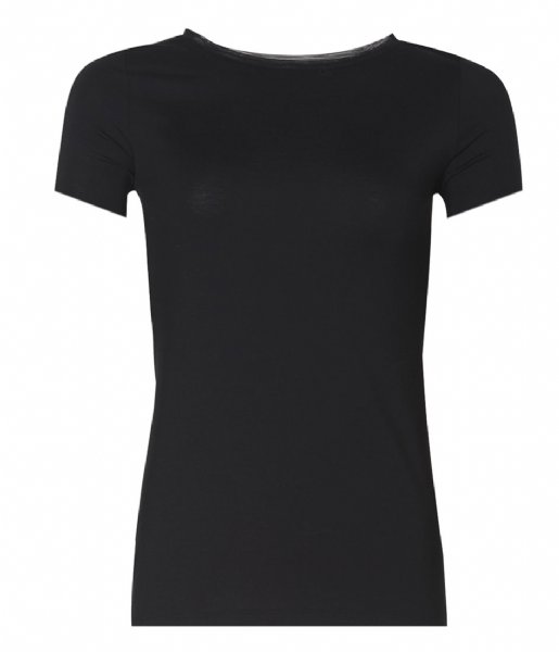 Oroblu  Perfect Line T-Shirt Round Neck Short Sleeves Black (9999)