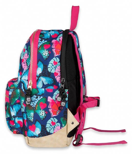 Pick & Pack  Beautiful Butterfly Backpack M 13 Inch Navy