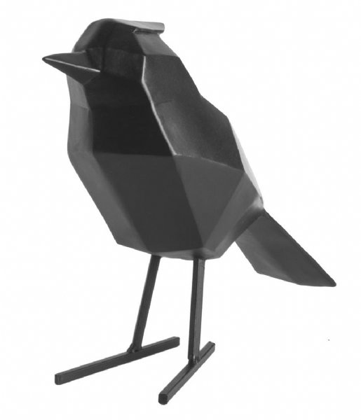 Present Time  Statue bird large polyresin matt black (PT3336BK)