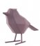 Present Time  Statue bird large polyresin Dark Purple (PT3336PU)
