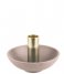 Present Time  Candle holder Nimble tub aluminium Blush Pink (PT3372PI)
