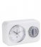 Present TimeClock With Kitchen Timer Nostalgia White (PT3375WH)