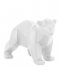 Present Time  Statue Origami Bear polyresin small matt white (PT3381WH)