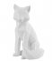 Present Time  Statue Origami Fox polyresin large matt white (PT3385WH)