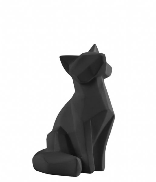 Present Time  Statue Origami Fox polyresin small matt Black (PT3386BK)