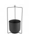 Present Time  Hanging plant pot Spatial iron Black (PT3464BK)