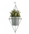 Present Time  Hanging plant pot Spatial diamond iron Jade green (PT3465GR)