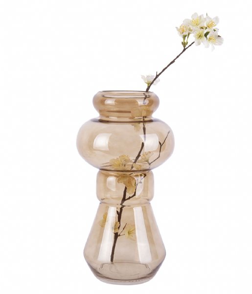 Present Time  Vase Morgana Glass Medium Honey Brown (PT3546HB)