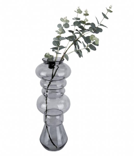 Present Time  Vase Morgana glass large Dark Grey (PT3547GY)