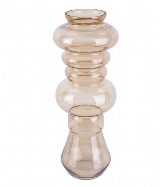 Present Time  Vase Morgana glass large Honey Brown (PT3547HB)