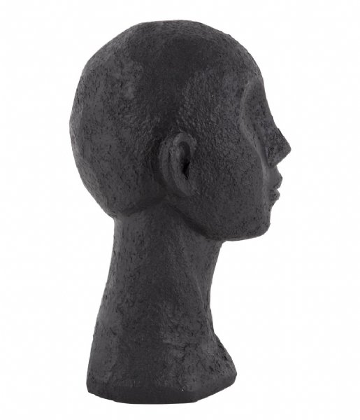 Present Time  Statue Face Art  polyresin Black (PT3558BK)