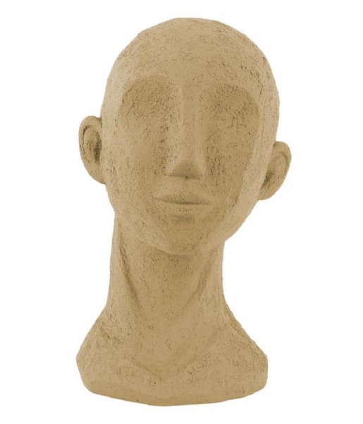 Present Time  Statue Face Art  polyresin sand brown Sand brown (PT3558SB)