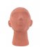 Present Time  Statue Face Art Up polyresin terracotta orange Terracotta (PT3559OR)