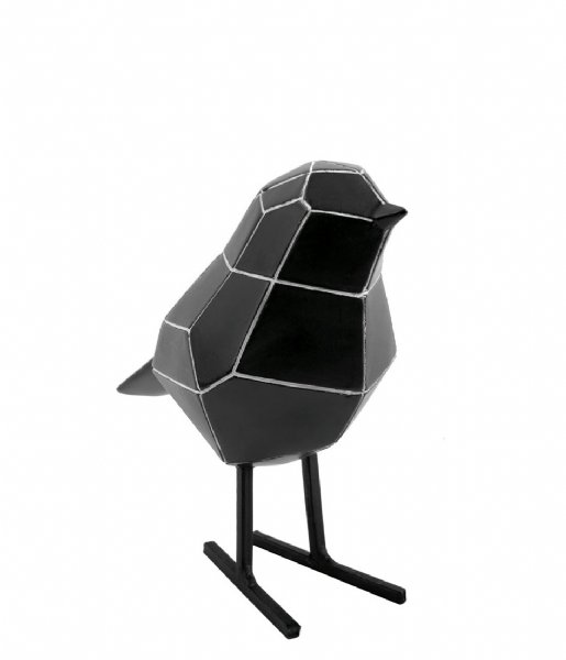 Present Time  Statue bird small polyresin Black white stripes (PT3609BK)
