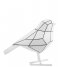 Present Time  Statue bird small polyresin White black stripes PT3609WH)