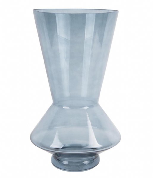 Present Time  Vase Glow glass large Dark blue (PT3619BL)