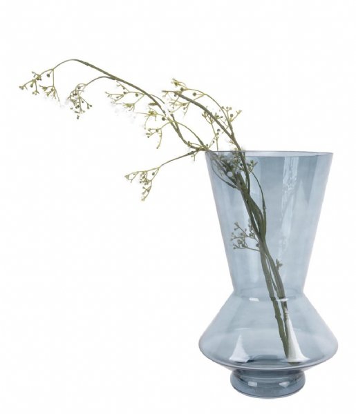 Present Time  Vase Glow glass large Dark blue (PT3619BL)